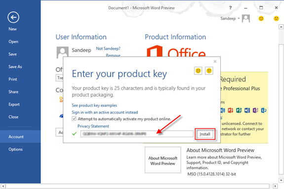 How do i find my microsoft word product key